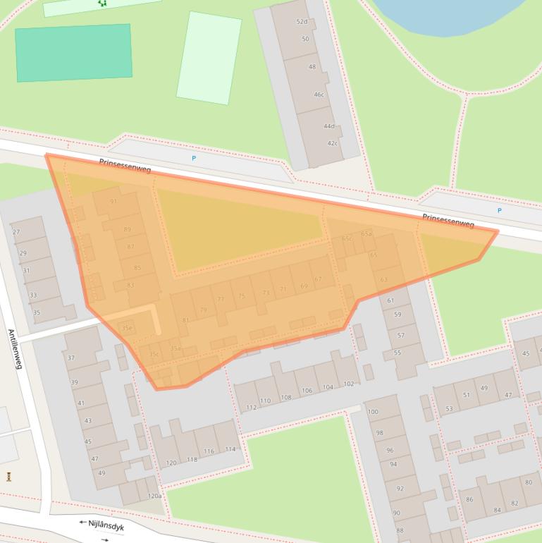 Kaart van postcodegebied 8931EE.