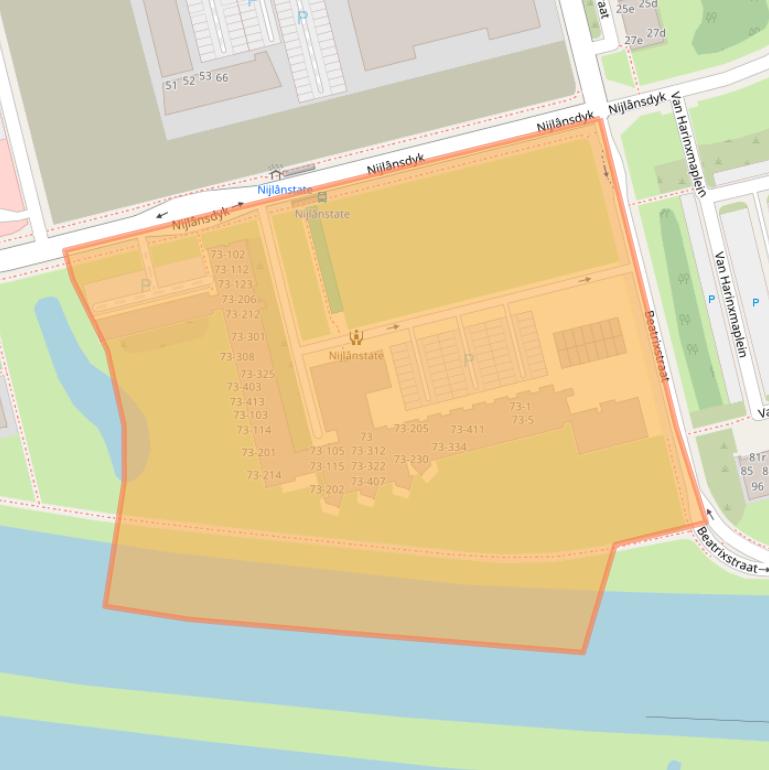 Kaart van postcodegebied 8931EP.