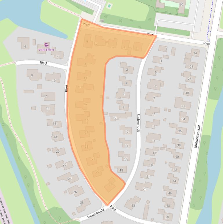 Kaart van postcodegebied 8931HB.