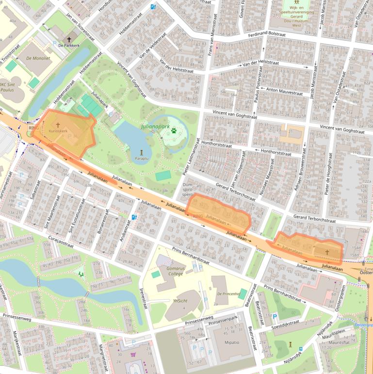 Kaart van postcodegebied 8932AA.