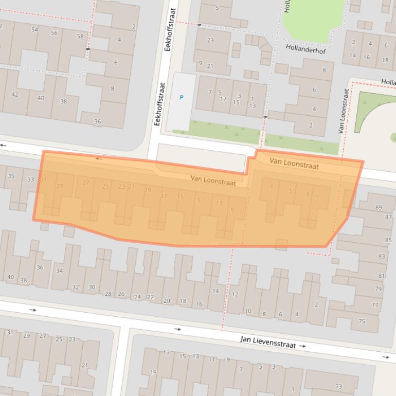 Kaart van postcodegebied 8932AM.