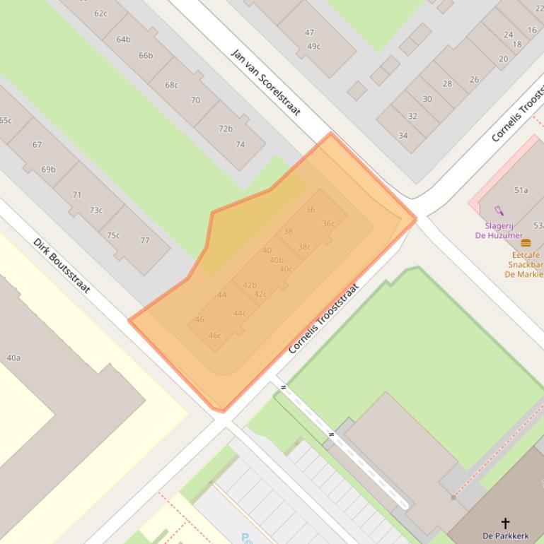 Kaart van postcodegebied 8932BX.