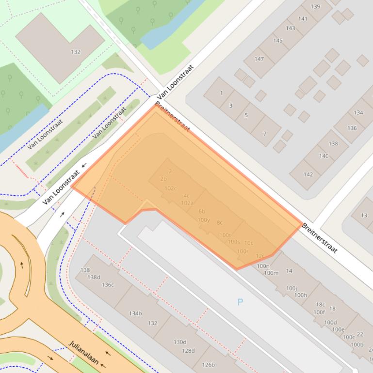 Kaart van postcodegebied 8932CA.