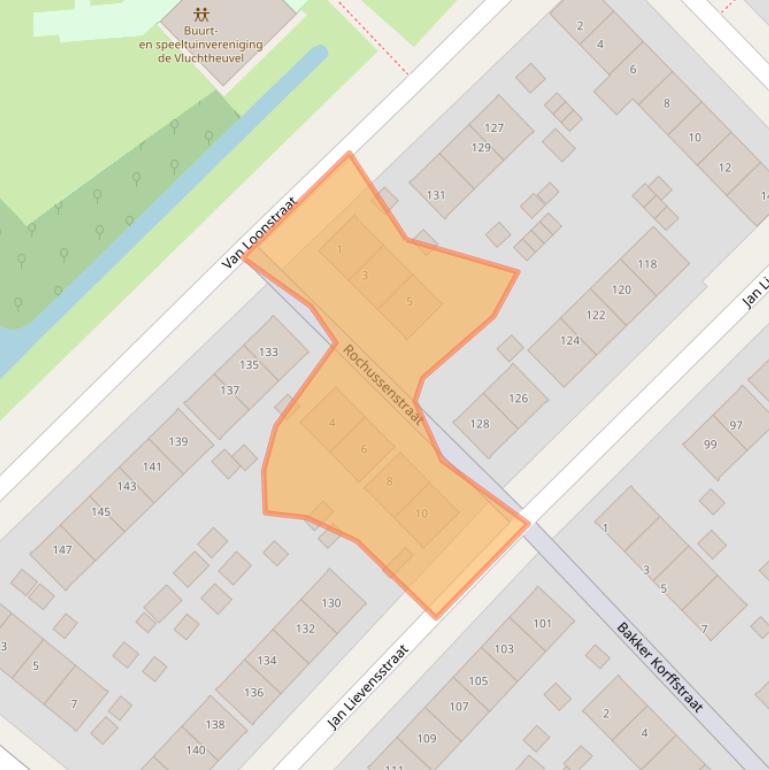 Kaart van postcodegebied 8932CE.