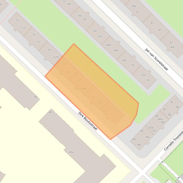 Kaart van postcodegebied 8932CR.