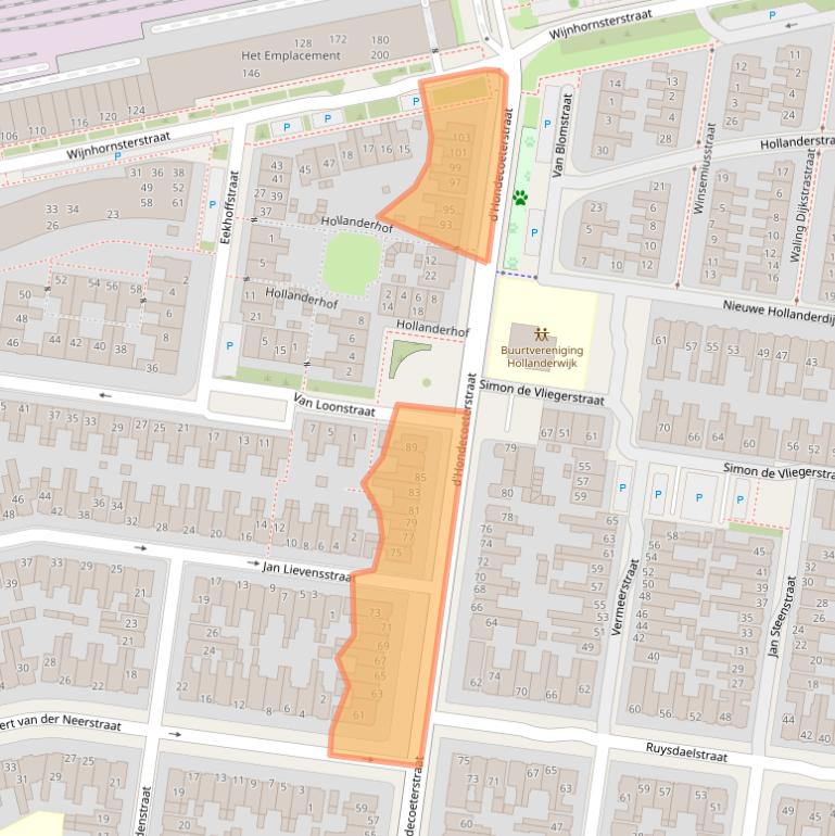 Kaart van postcodegebied 8932DR.