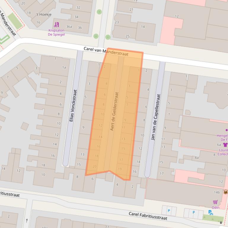 Kaart van postcodegebied 8932HL.
