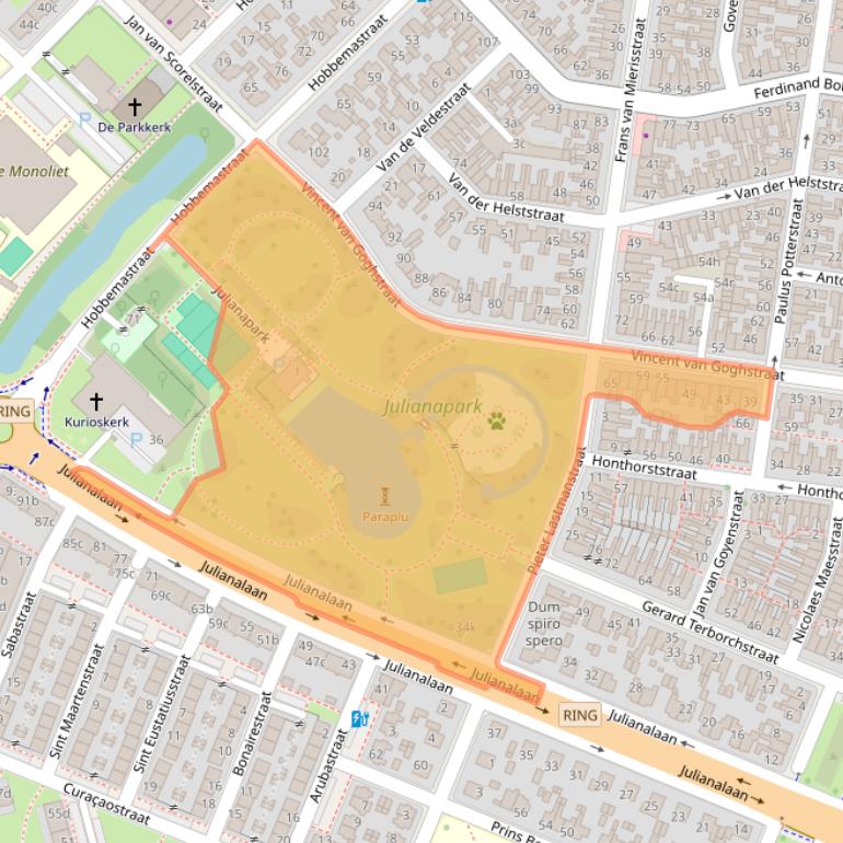 Kaart van postcodegebied 8932LE.