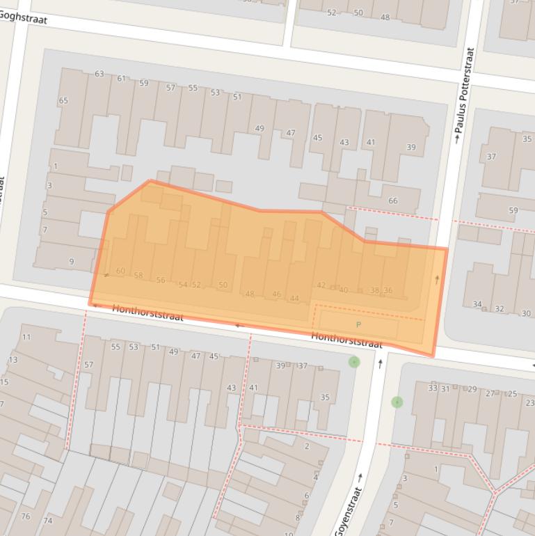 Kaart van postcodegebied 8932LR.