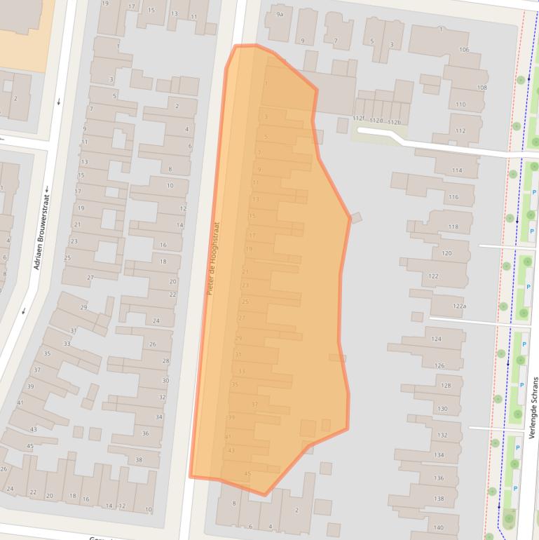 Kaart van postcodegebied 8932LX.