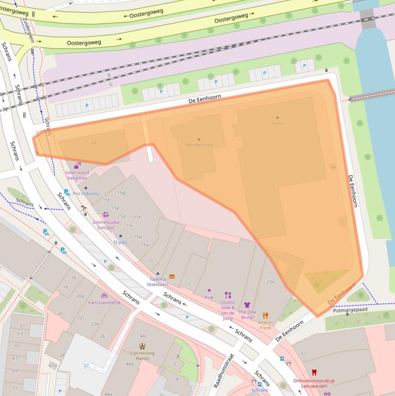 Kaart van postcodegebied 8932NX.
