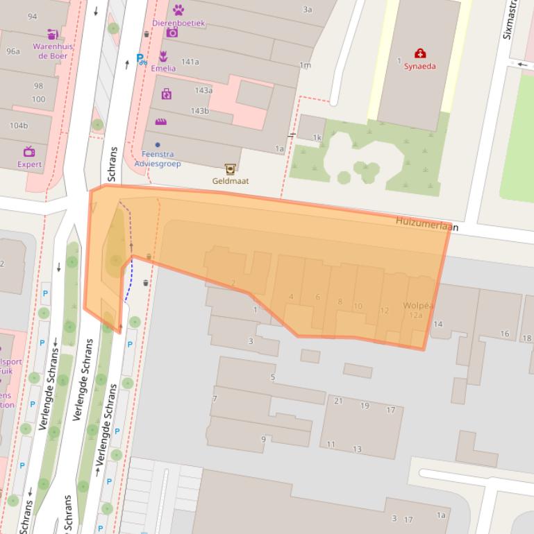 Kaart van postcodegebied 8932PB.