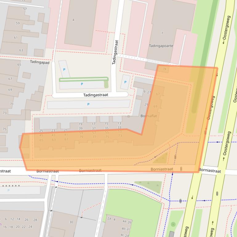 Kaart van postcodegebied 8932PK.