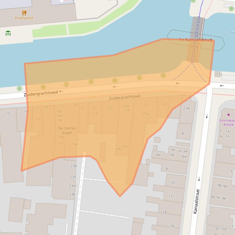 Kaart van postcodegebied 8933AE.