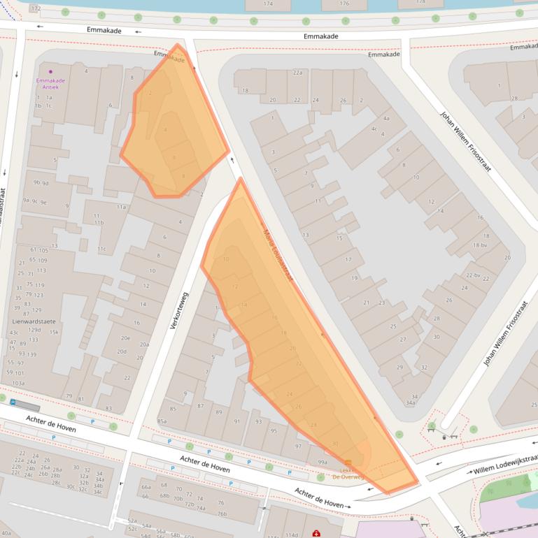 Kaart van postcodegebied 8933AP.