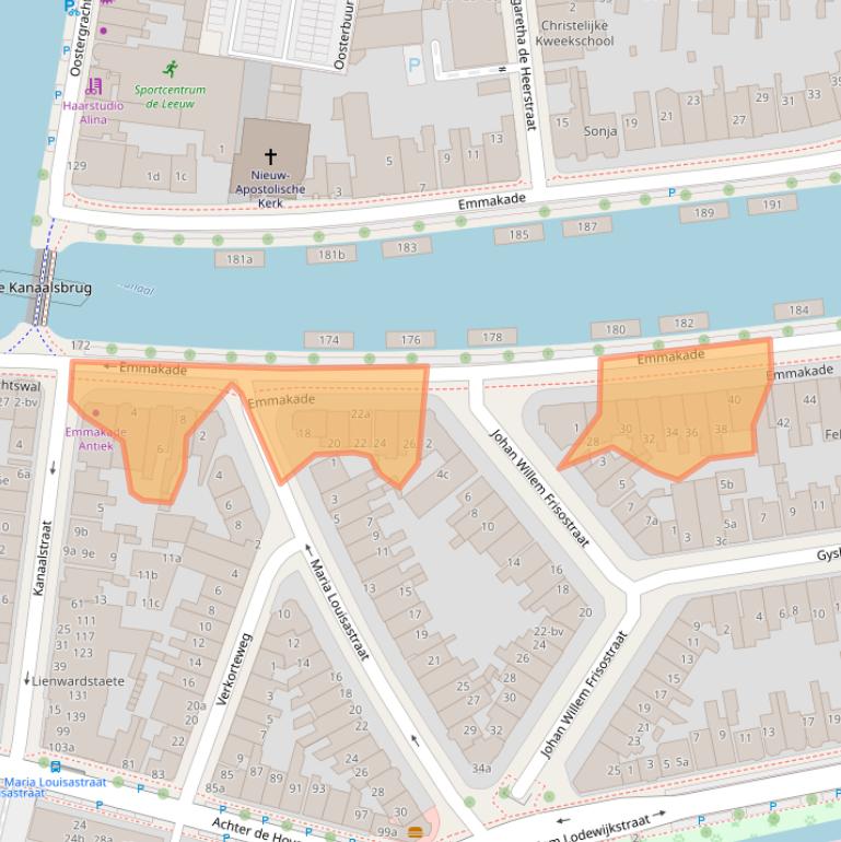 Kaart van postcodegebied 8933AS.