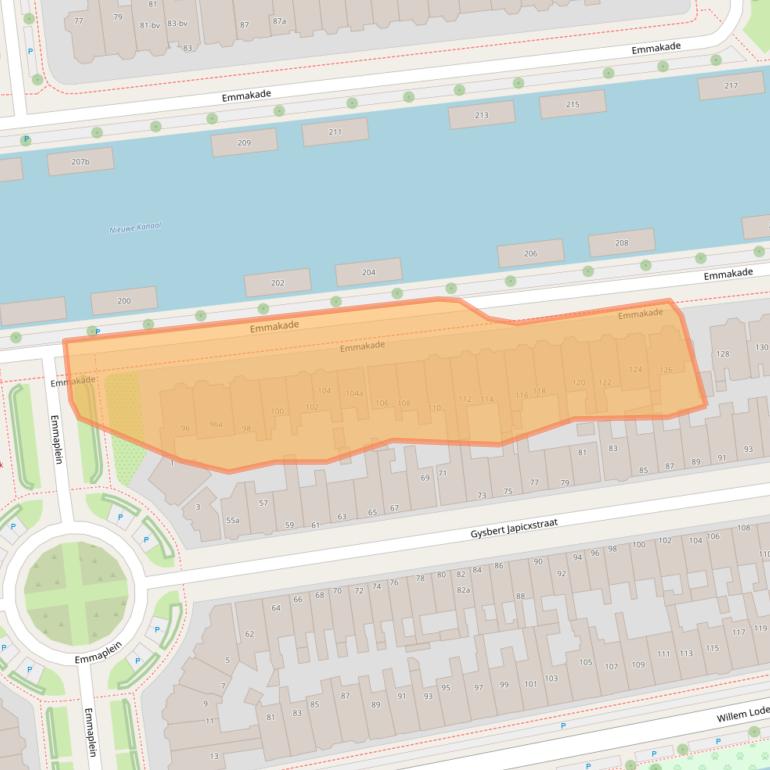 Kaart van postcodegebied 8933AW.