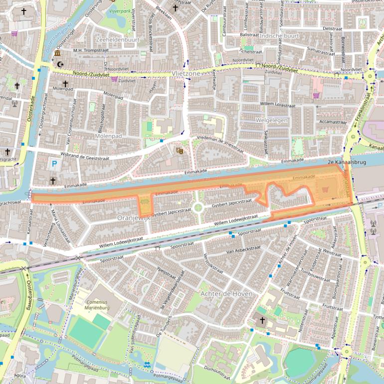 Kaart van postcodegebied 8933AX.