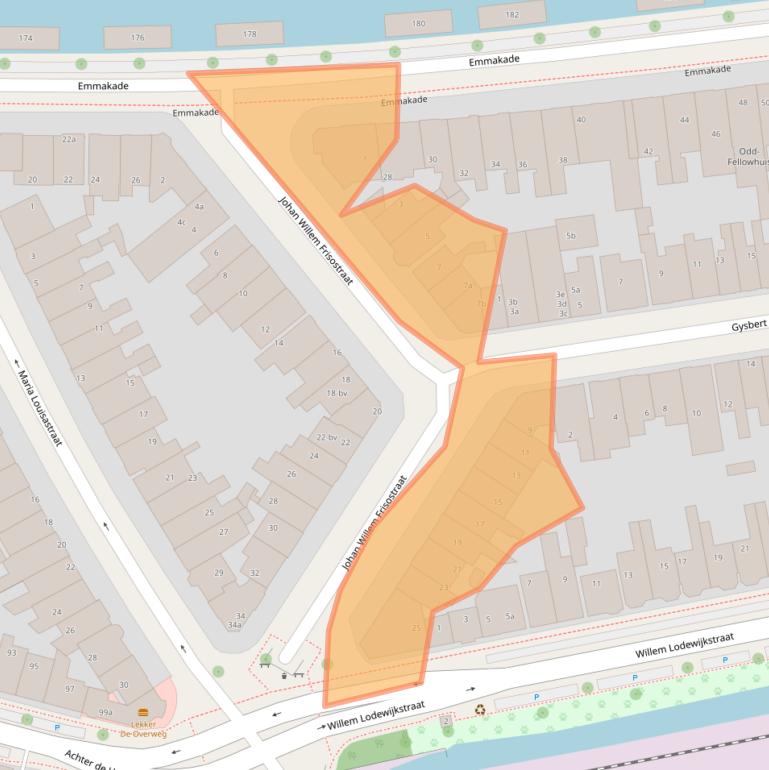 Kaart van postcodegebied 8933BN.