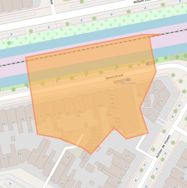 Kaart van postcodegebied 8933CG.