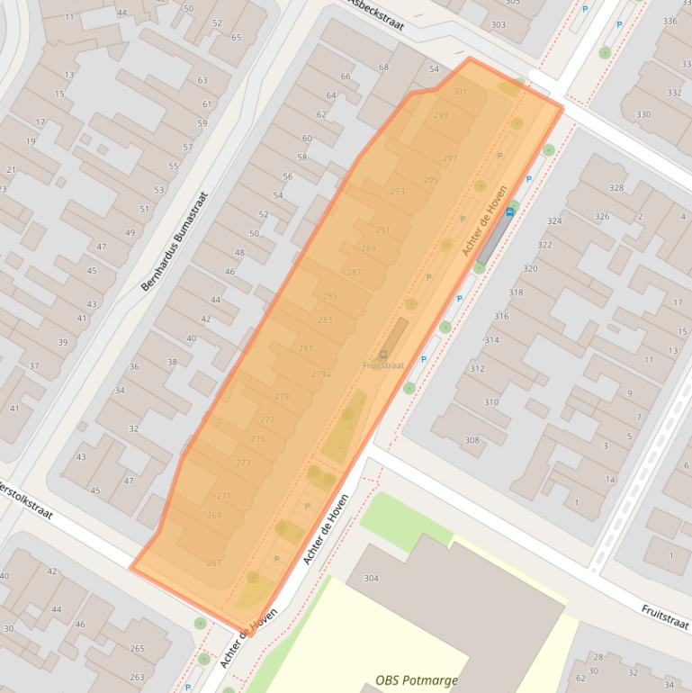 Kaart van postcodegebied 8933CN.