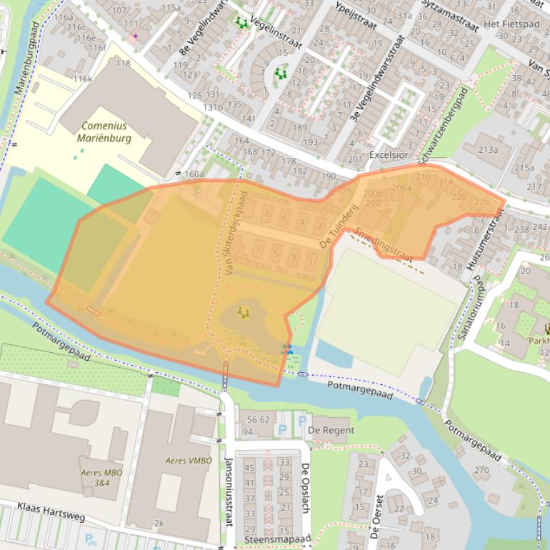 Kaart van postcodegebied 8933CV.