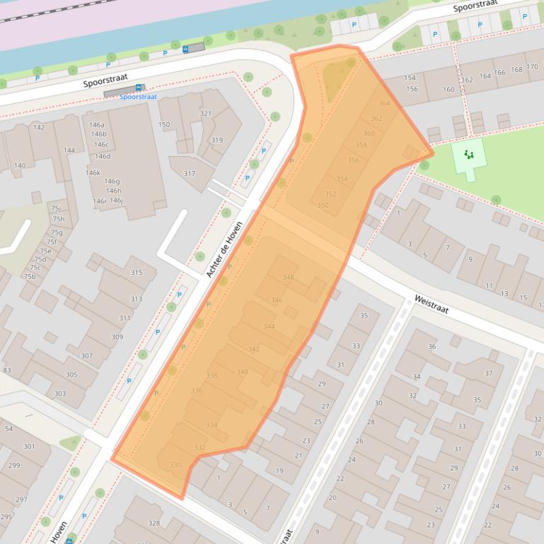 Kaart van postcodegebied 8933DA.