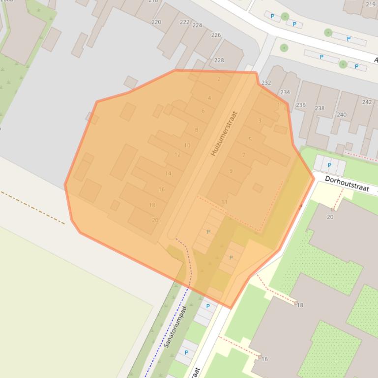 Kaart van postcodegebied 8933DB.