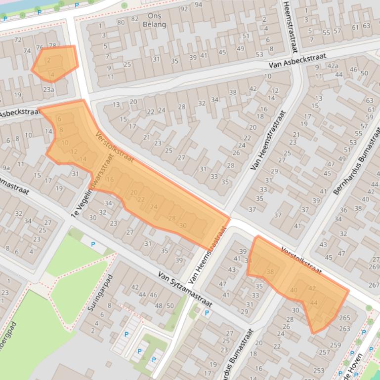 Kaart van postcodegebied 8933DZ.