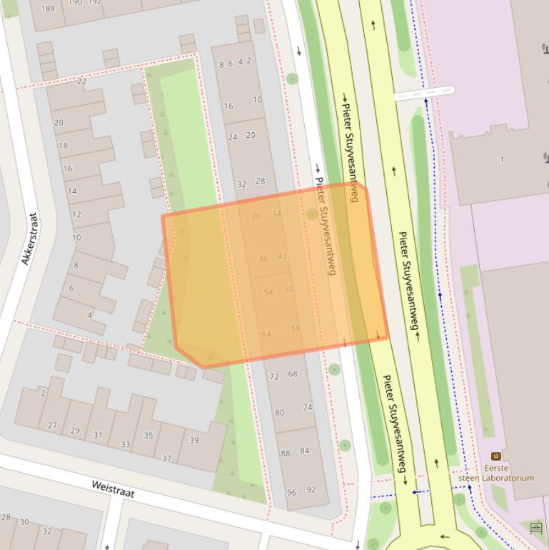 Kaart van postcodegebied 8933GE.