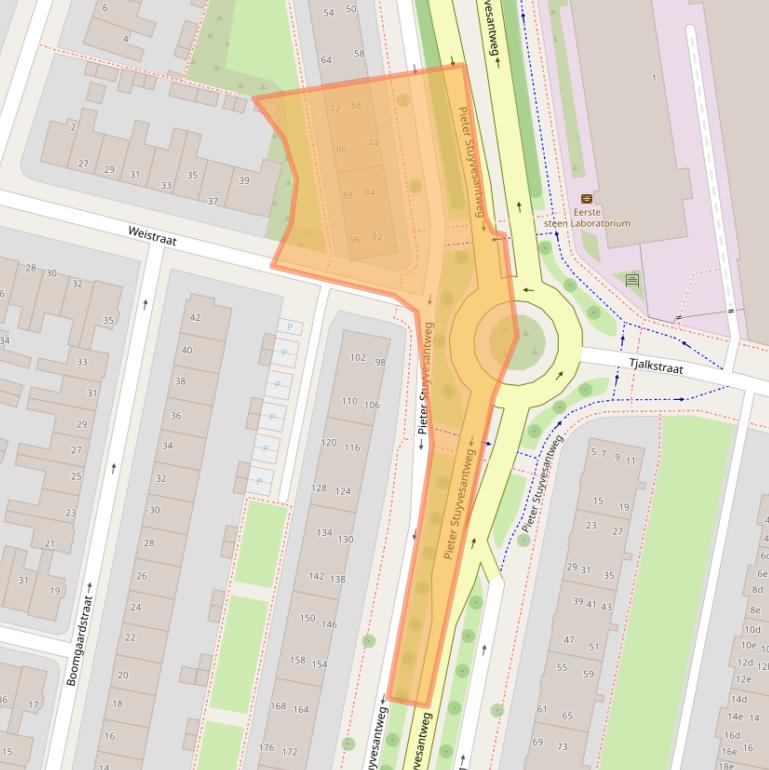 Kaart van postcodegebied 8933GG.