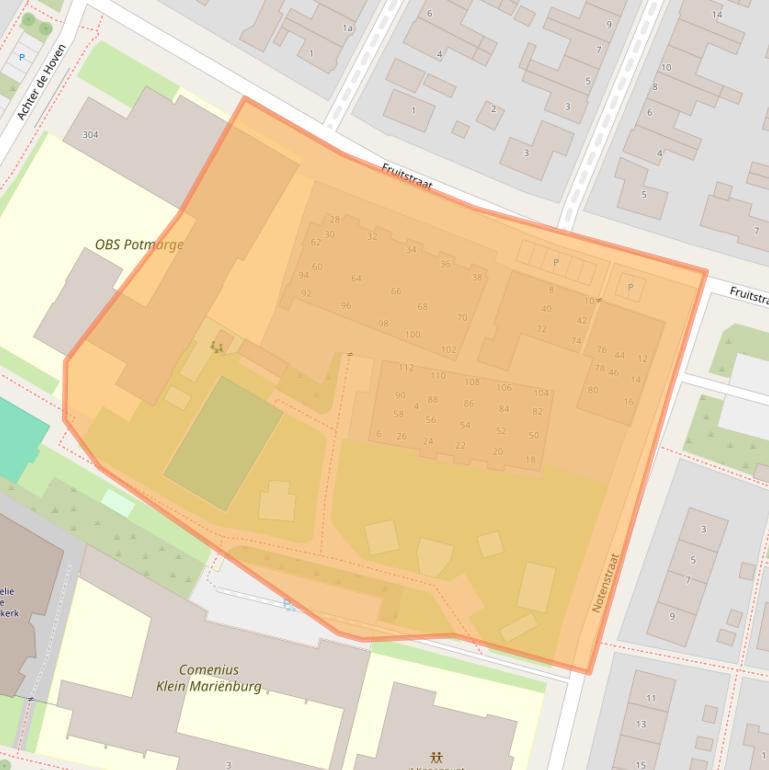 Kaart van postcodegebied 8933GR.
