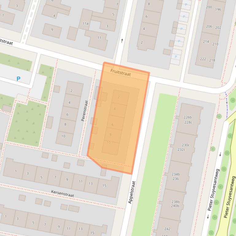 Kaart van postcodegebied 8933GT.