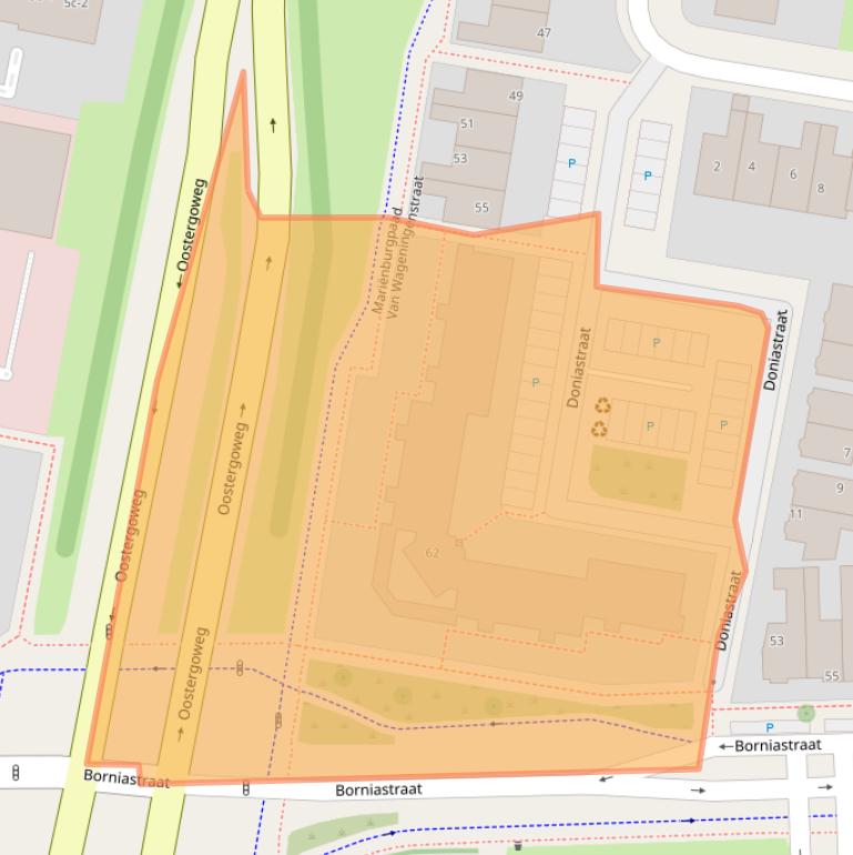Kaart van postcodegebied 8934AH.