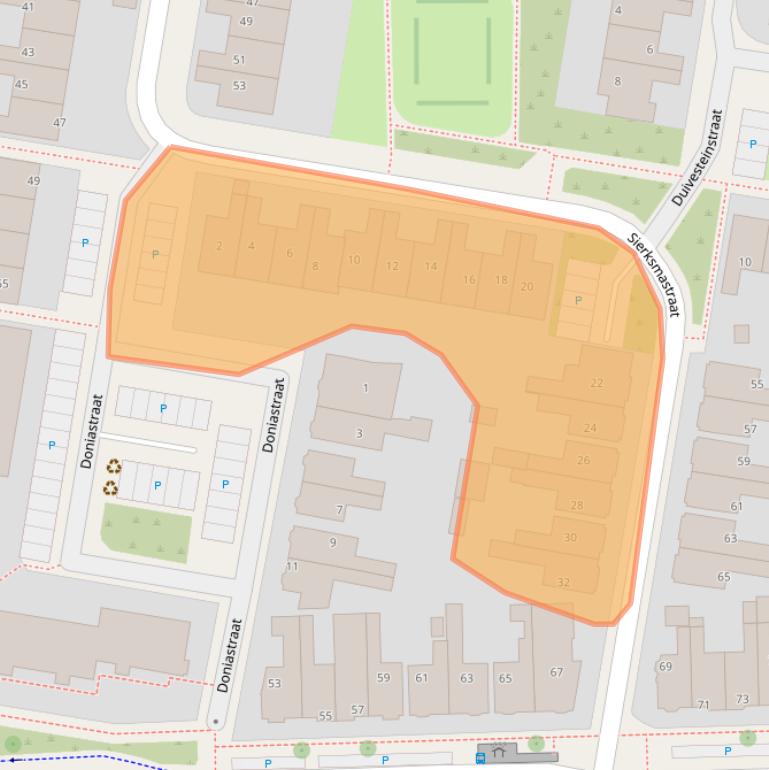 Kaart van postcodegebied 8934AM.