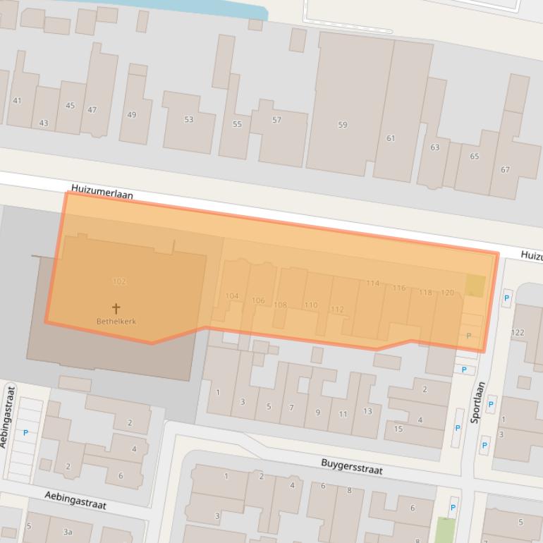 Kaart van postcodegebied 8934BK.