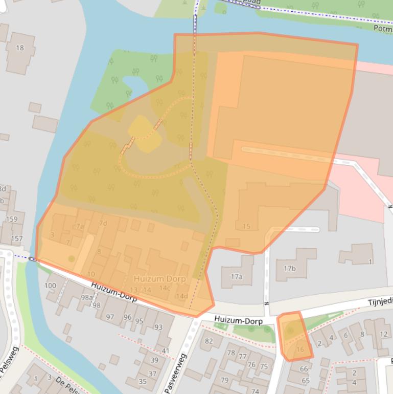 Kaart van postcodegebied 8934BP.
