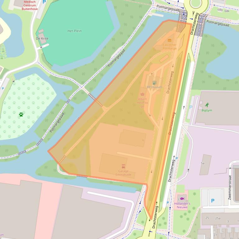 Kaart van postcodegebied 8934BV.