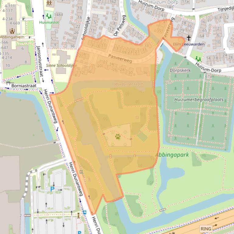 Kaart van postcodegebied 8934BX.