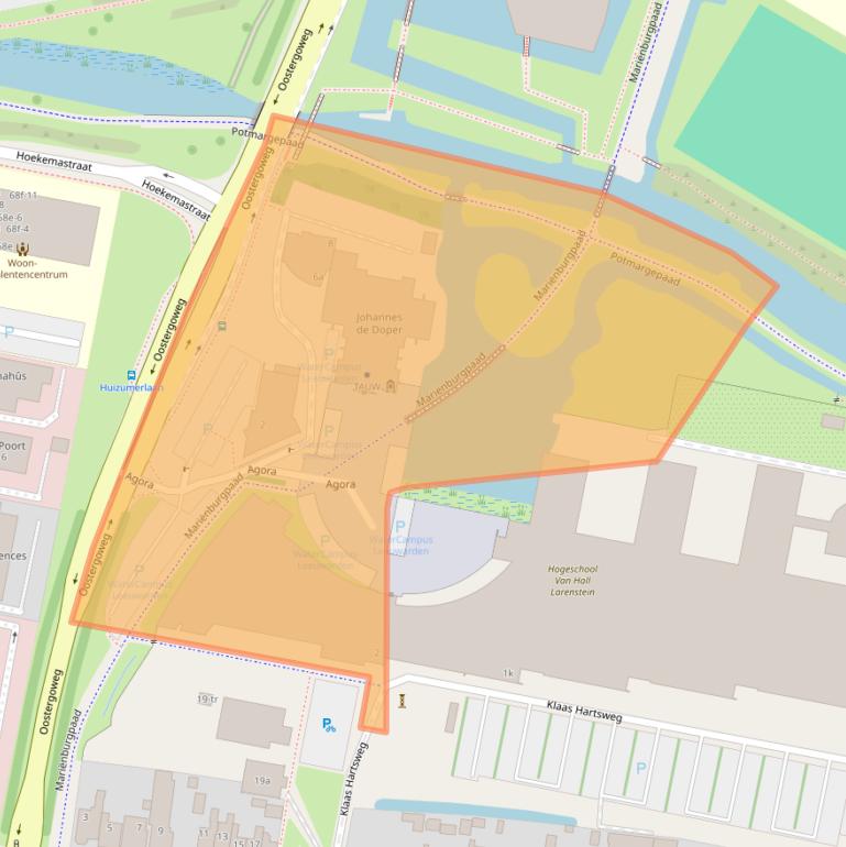 Kaart van postcodegebied 8934CJ.