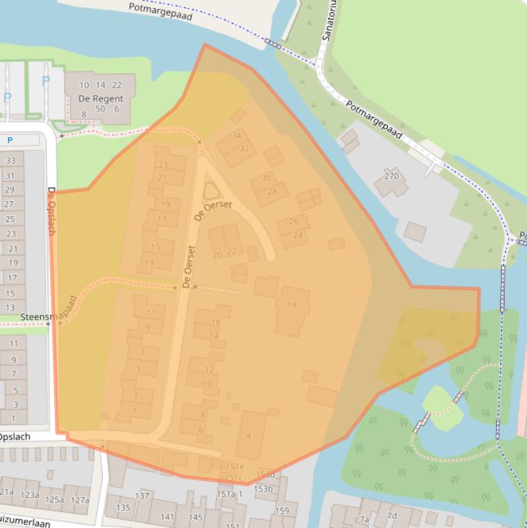 Kaart van postcodegebied 8934DA.
