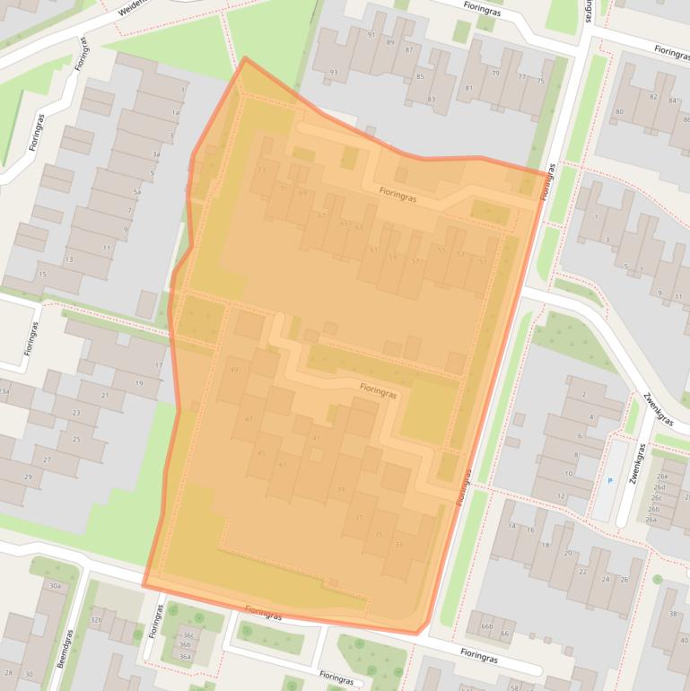Kaart van postcodegebied 8935BP.