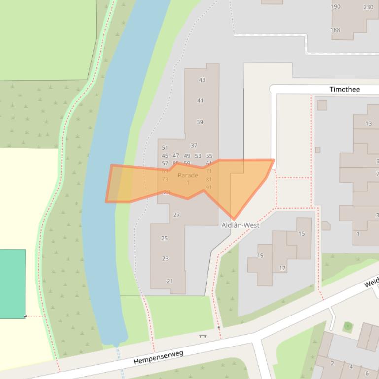 Kaart van postcodegebied 8935CB.