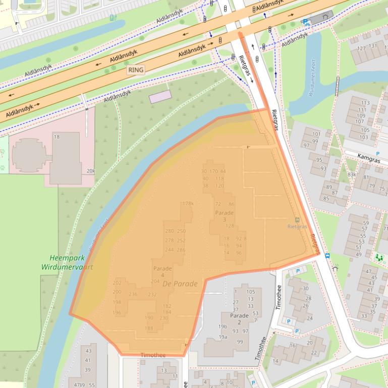 Kaart van postcodegebied 8935CM.