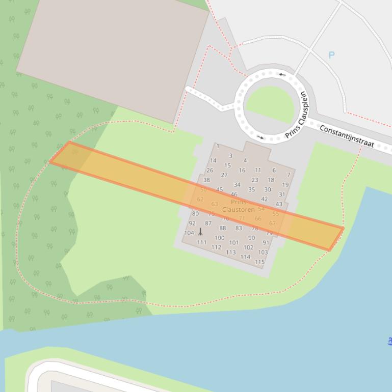 Kaart van postcodegebied 8935DC.