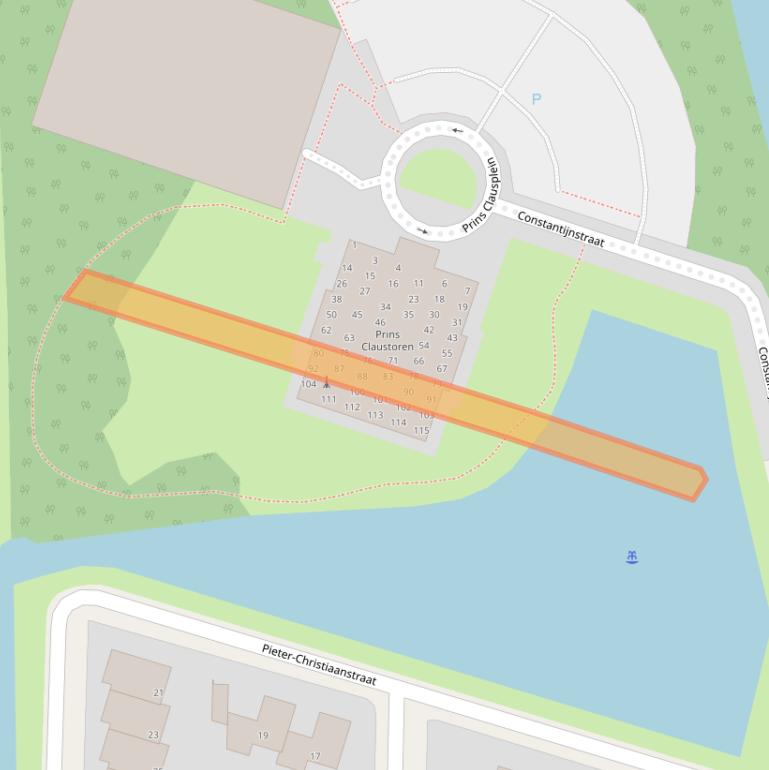 Kaart van postcodegebied 8935DD.