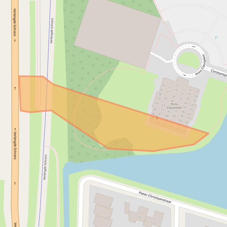 Kaart van postcodegebied 8935DE.