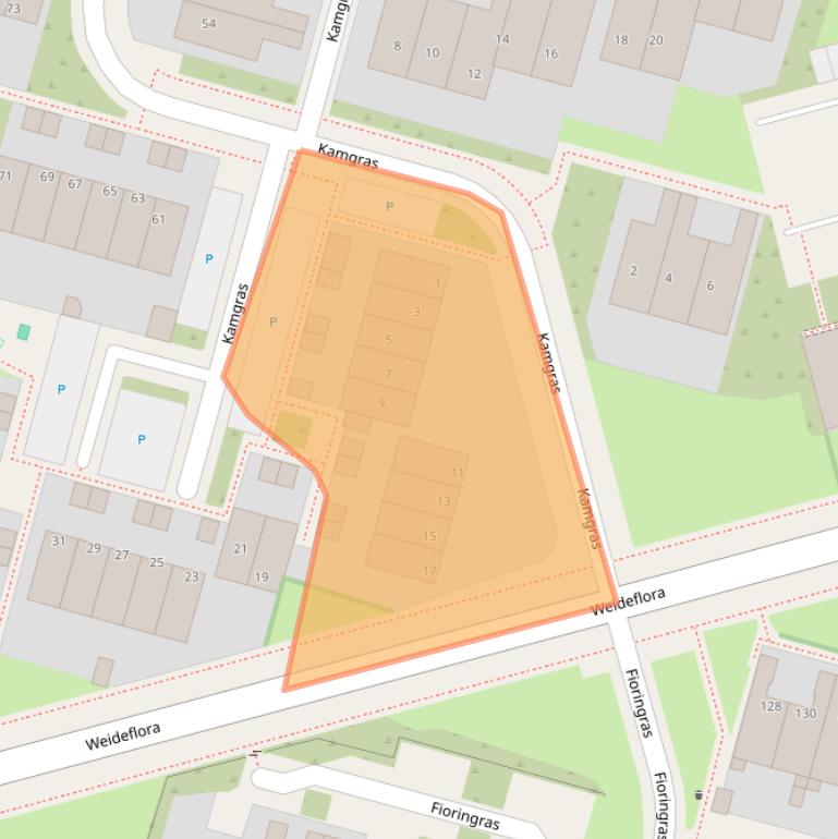 Kaart van postcodegebied 8935EA.