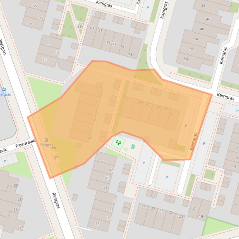 Kaart van postcodegebied 8935EC.
