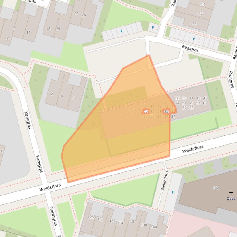 Kaart van postcodegebied 8935ES.